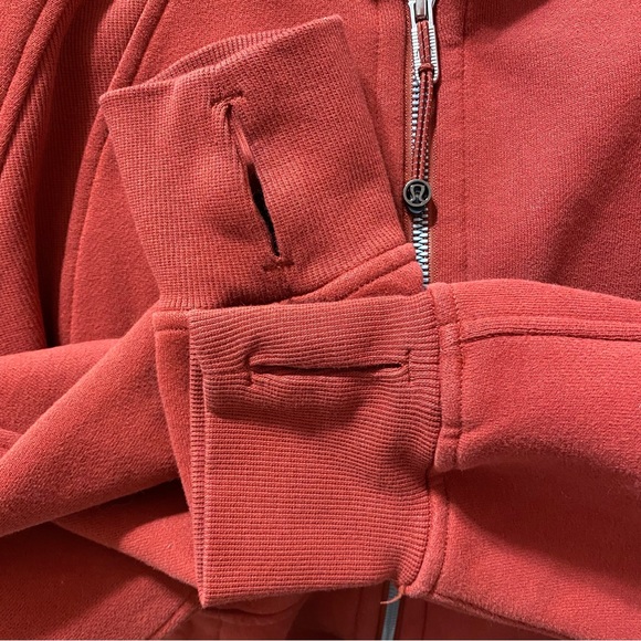 ✨SOLD✨RARE Lululemon Scuba Oversized Full Zip Funnel Neck Cayenne - Picture 6 of 11
